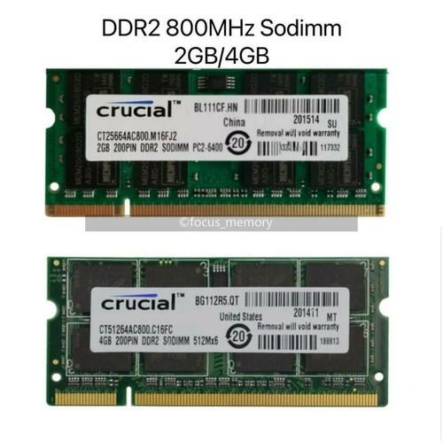 Crucial 2gb 4gb pc2 6400 - 4gb, pc2-6400