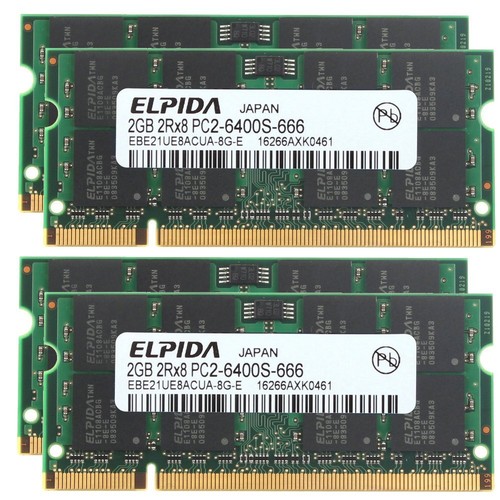 8gb pc2 6400s ddr2 - 8gb, 2gb)