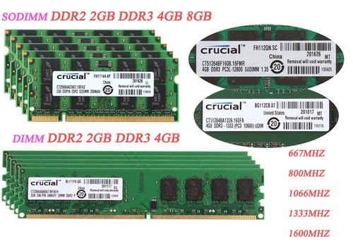 Lot crucial 8gb - crucial,