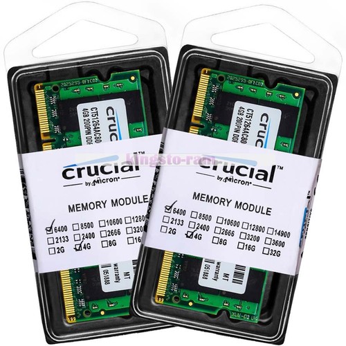 Crucial 8gb 4gb - 4gb, pc2-6400