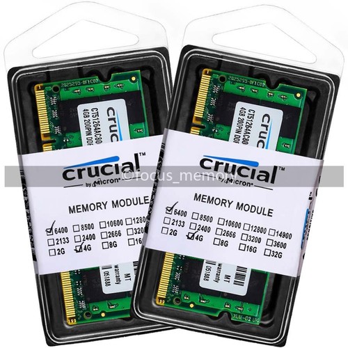 Crucial 8gb 2x4gb pc2 - crucial,